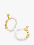 Monica Vinader x Mother of Pearl Keshi Pearl Small Hoop Earrings