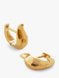 Monica Vinader Deia Lyre Huggie Earrings, Gold