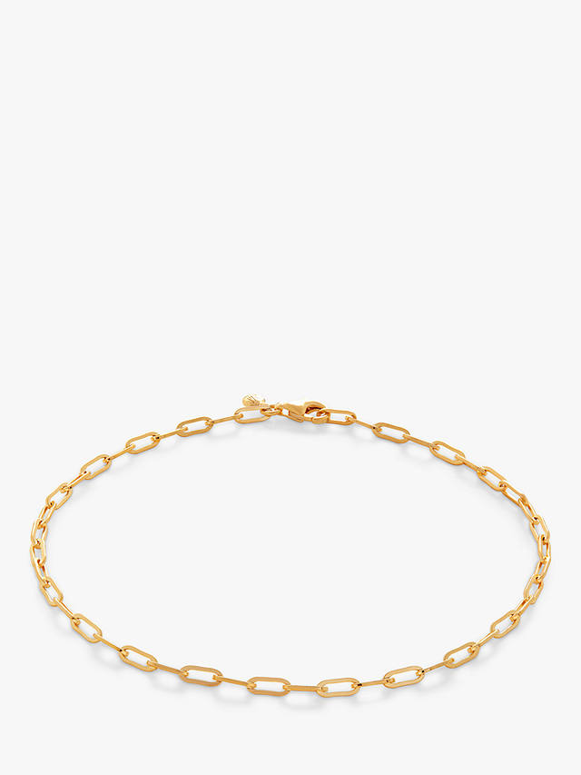 Monica Vinader Mini Paperclip Chain Bracelet, Gold