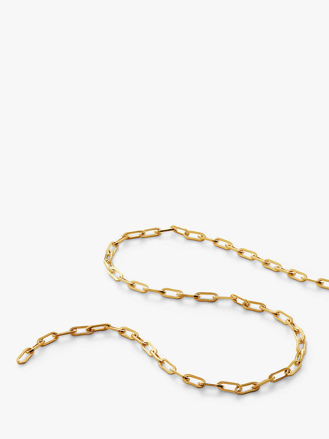 Monica Vinader Mini Paperclip Chain Bracelet, Gold