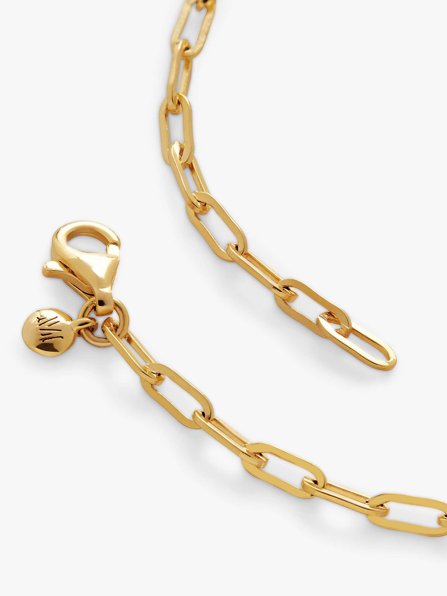 Buy Monica Vinader Mini Paperclip Chain Bracelet Online at johnlewis.com