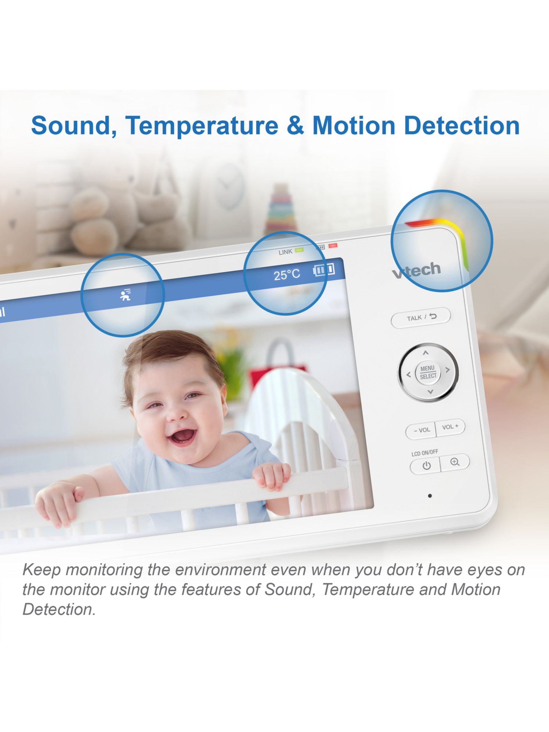 VTech VM3252-2 Digital Video Baby Monitor with 2 Cameras