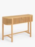 John Lewis Slatted Console Table, Natural