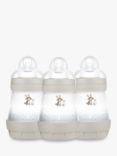 MAM Easy Start Anti-Colic Self Sterilising Baby Bottles, 160ml, Pack of 3, Grey