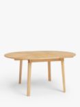 John Lewis Notch Round 4-6 Seater Extending Dining Table, Oak