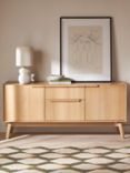 John Lewis Notch 2 Door, 2 Drawer Sideboard, Oak