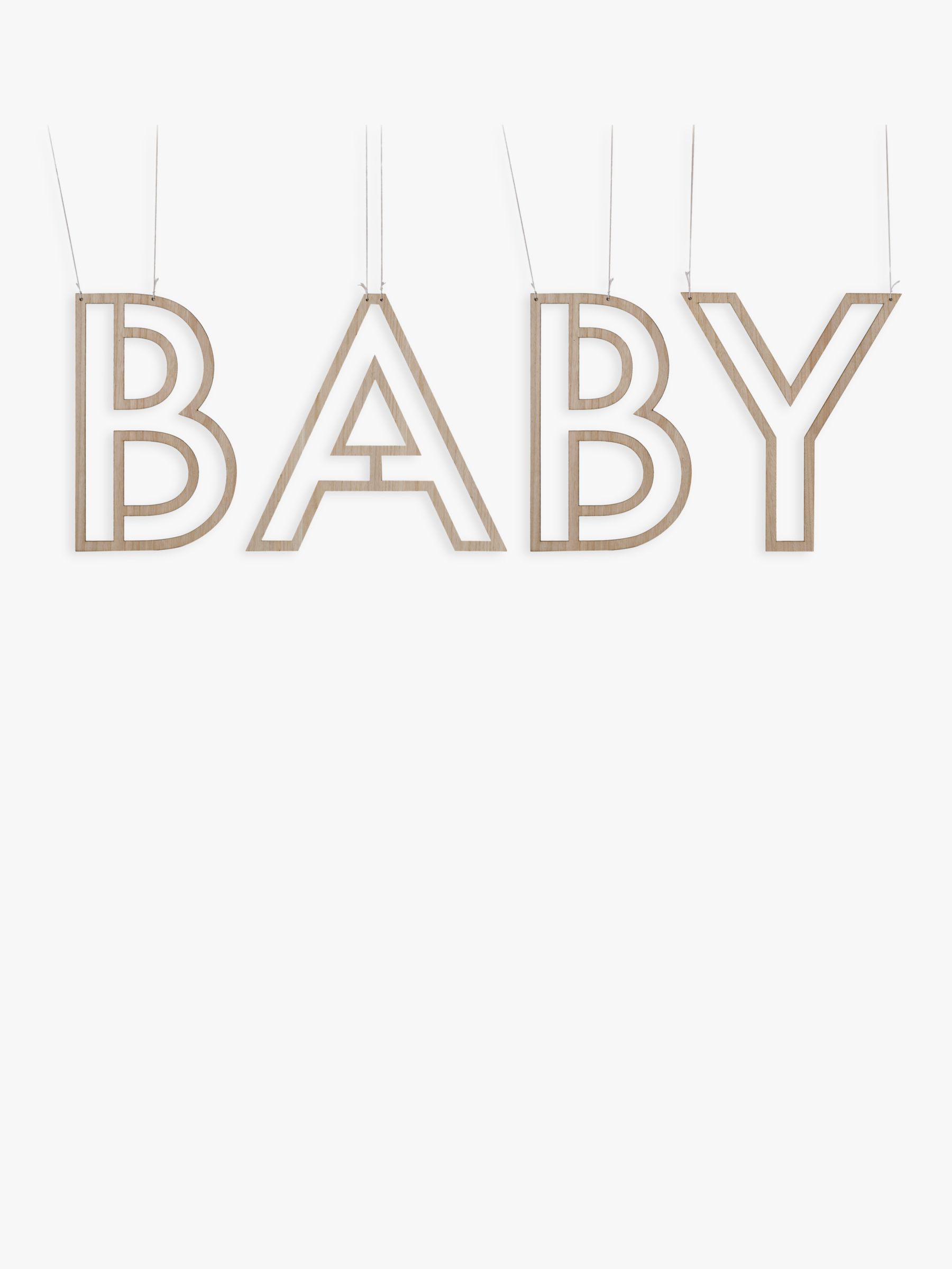 Ginger Ray - Wooden Hey Baby Cake Topper