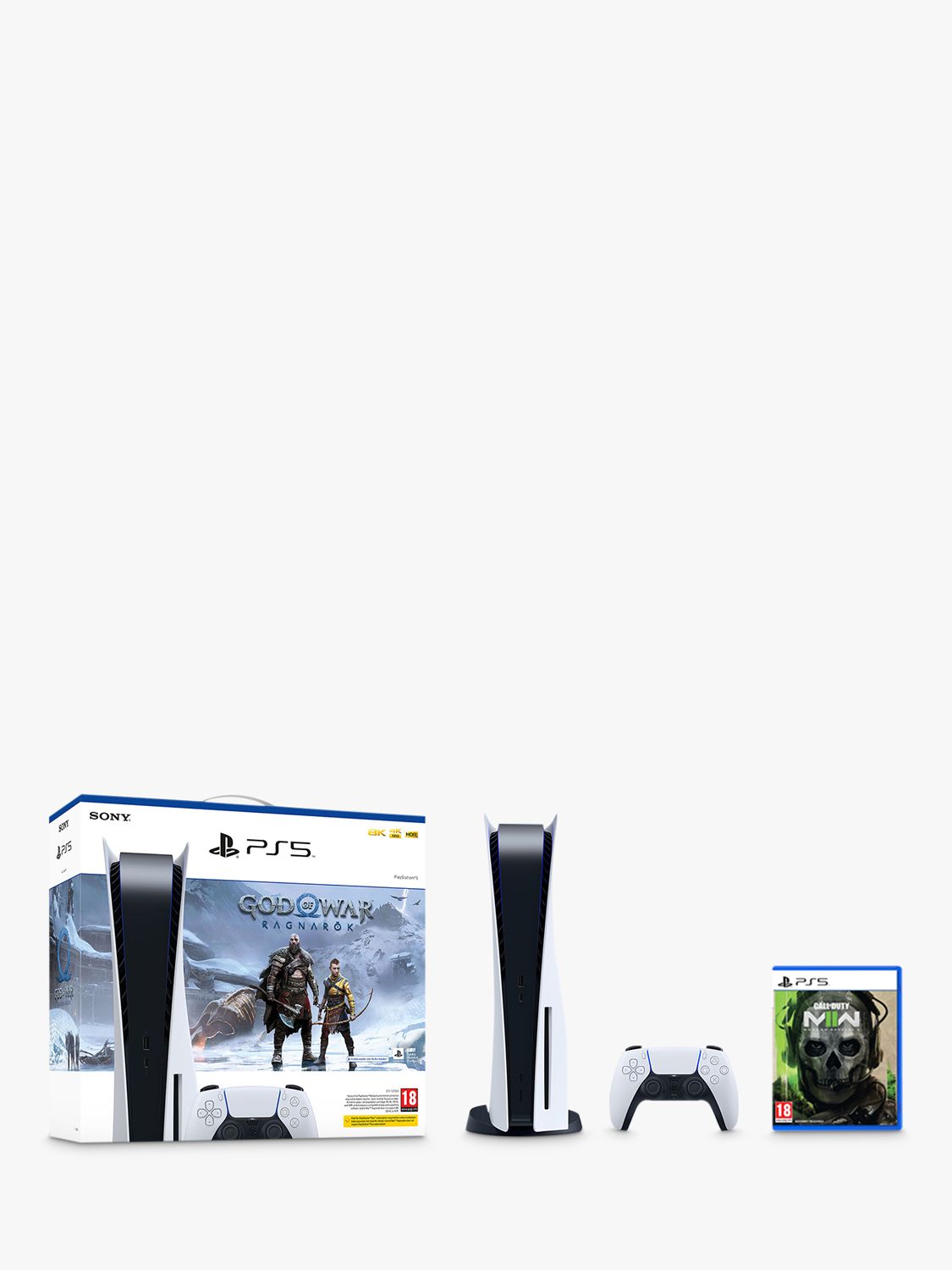 PlayStation 5 Console - God of War Ragnarök with Call of Duty: Modern Warfare II Bundle