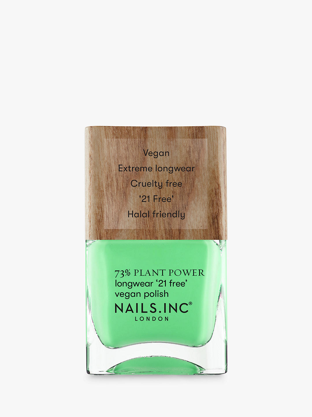 Nails Inc Plant Power Vegan Nail Polish, Easy Being Green 1