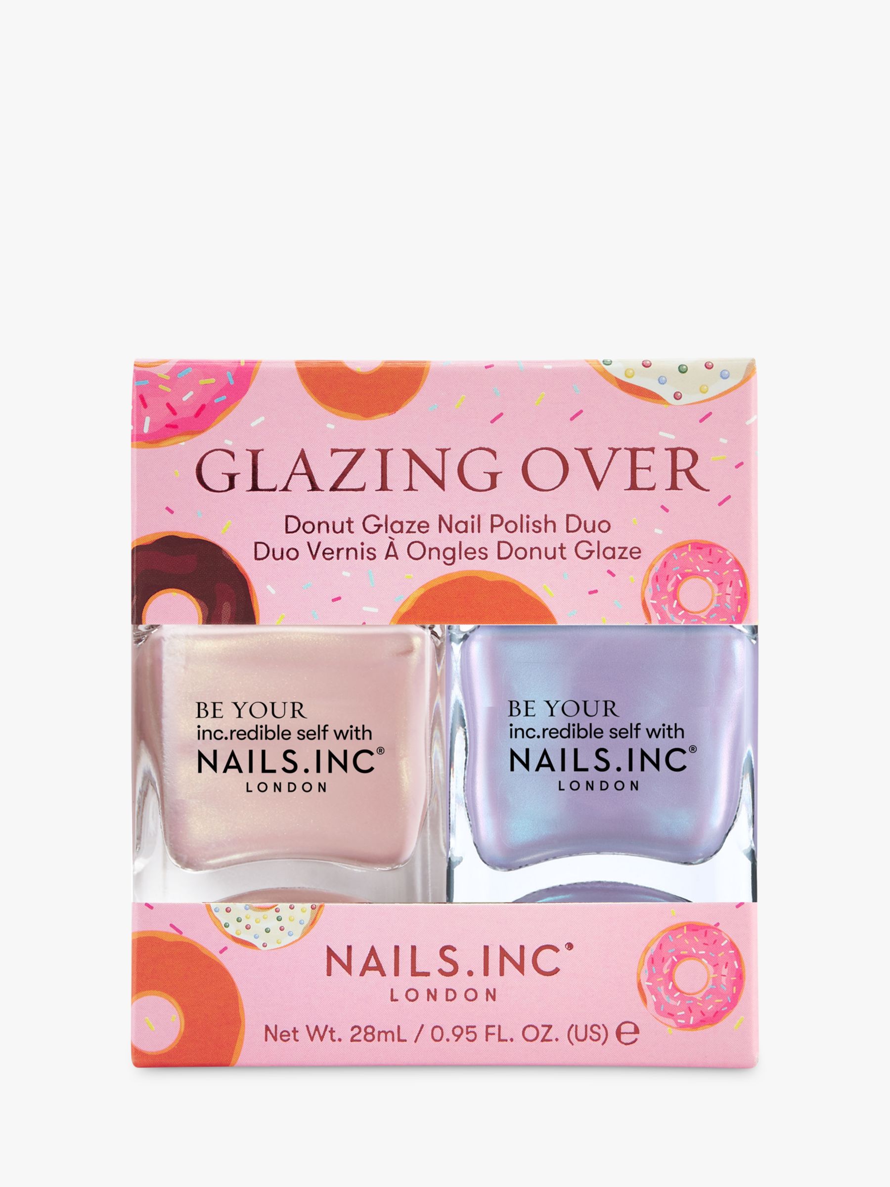 Nails Inc Glazing Over Donut Glaze Nail Polish Duo 1