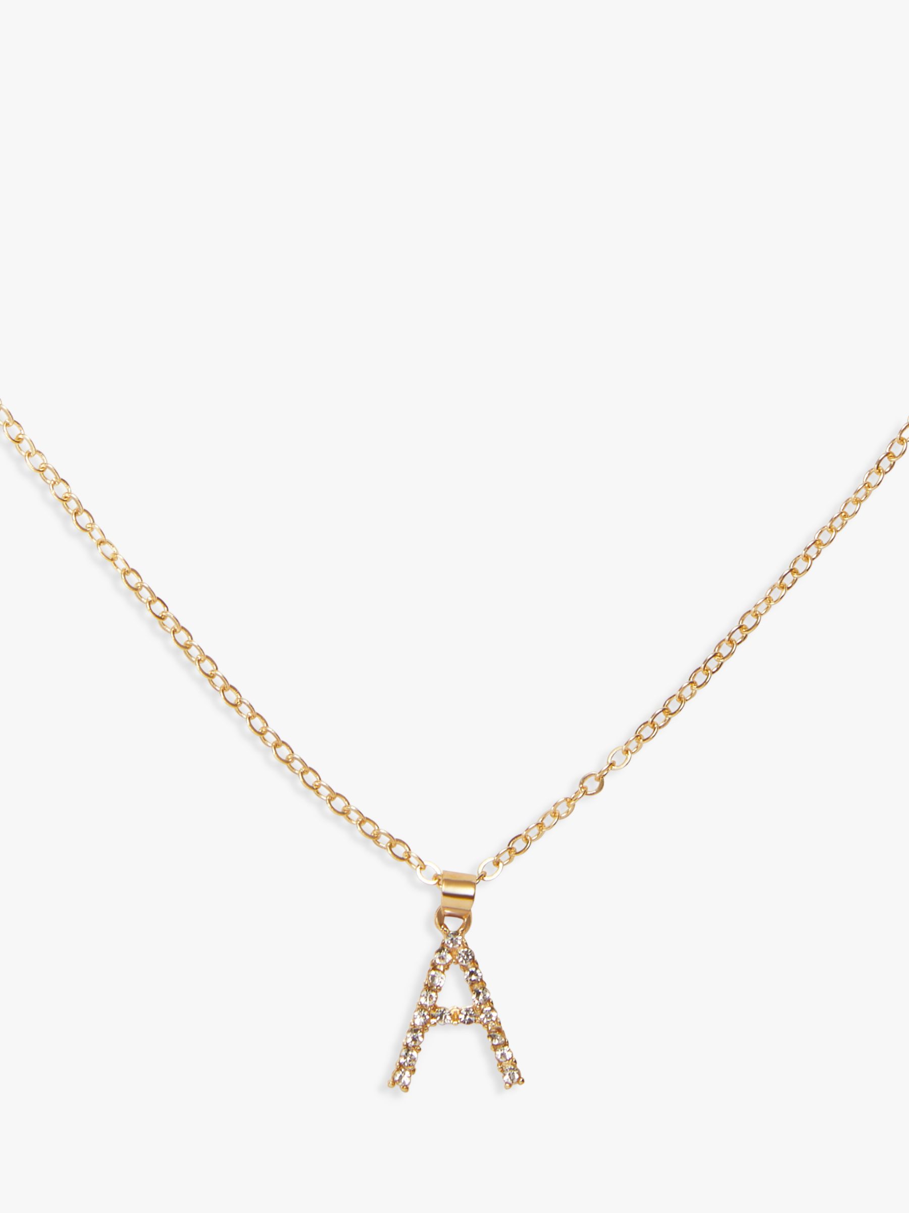 Buy John Lewis Alphabet Crystal Pendant Necklace Online at johnlewis.com