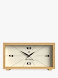 Newgate Clocks Lemur Bamboo Analogue Alarm Clock, Natural