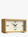 Newgate Clocks Lemur Bamboo Analogue Alarm Clock, Natural