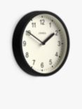 Jones Clocks Modern Analogue Wall Clock, 20cm, Matt Black