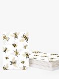 Caroline Gardner Lux Foil Bee Note Cards, White/Multi, Pack of 10