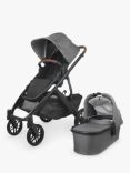 Uppababy Vista V2 Pushchair with Cybex Cloud T Baby Car Seat and Base T Bundle, Greyson/Deep Black