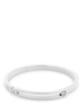 Tommy Hilfiger Crystal Hinge Bangle, Silver