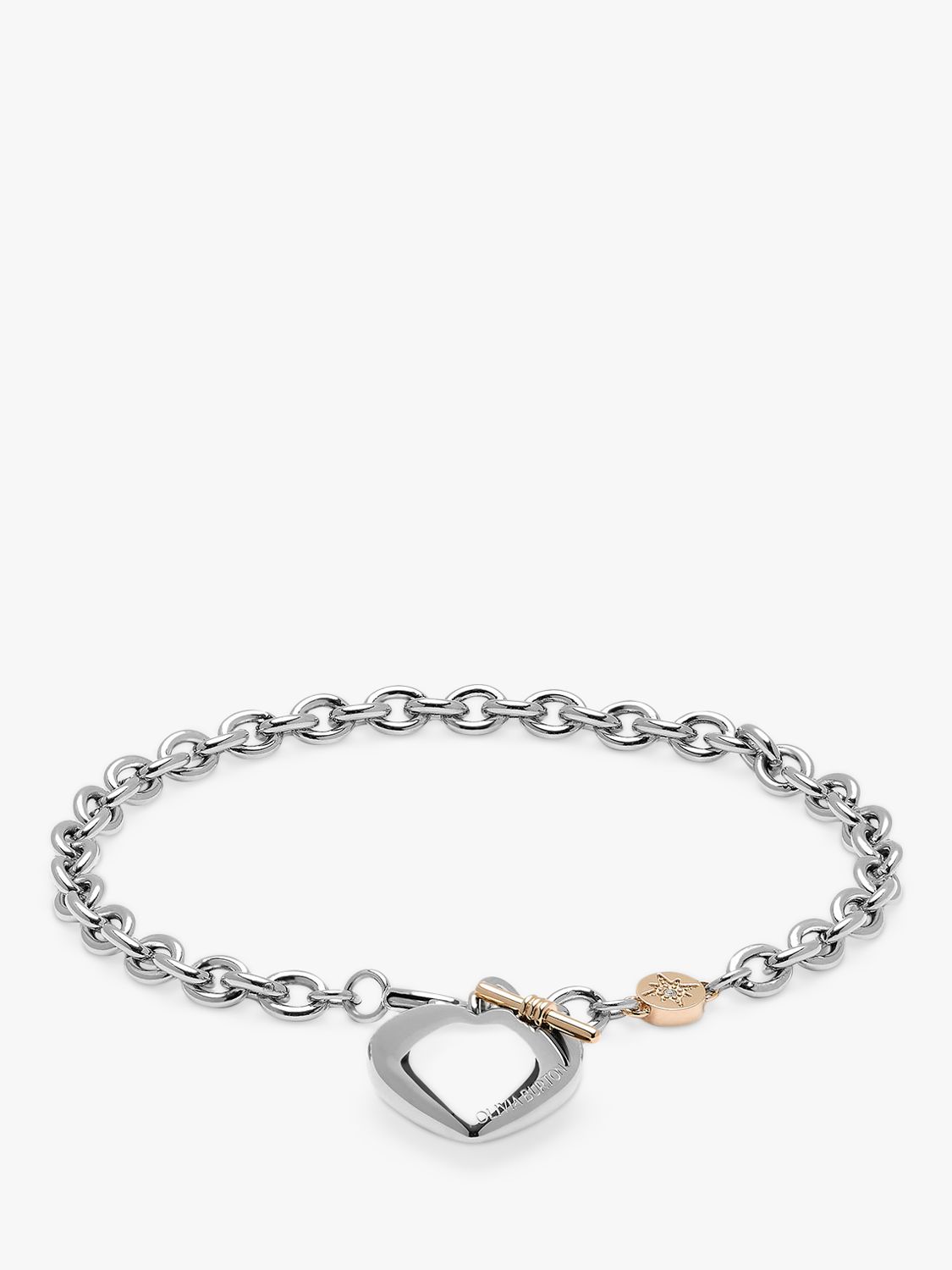 Olivia Burton Knot Heart Bracelet, Silver