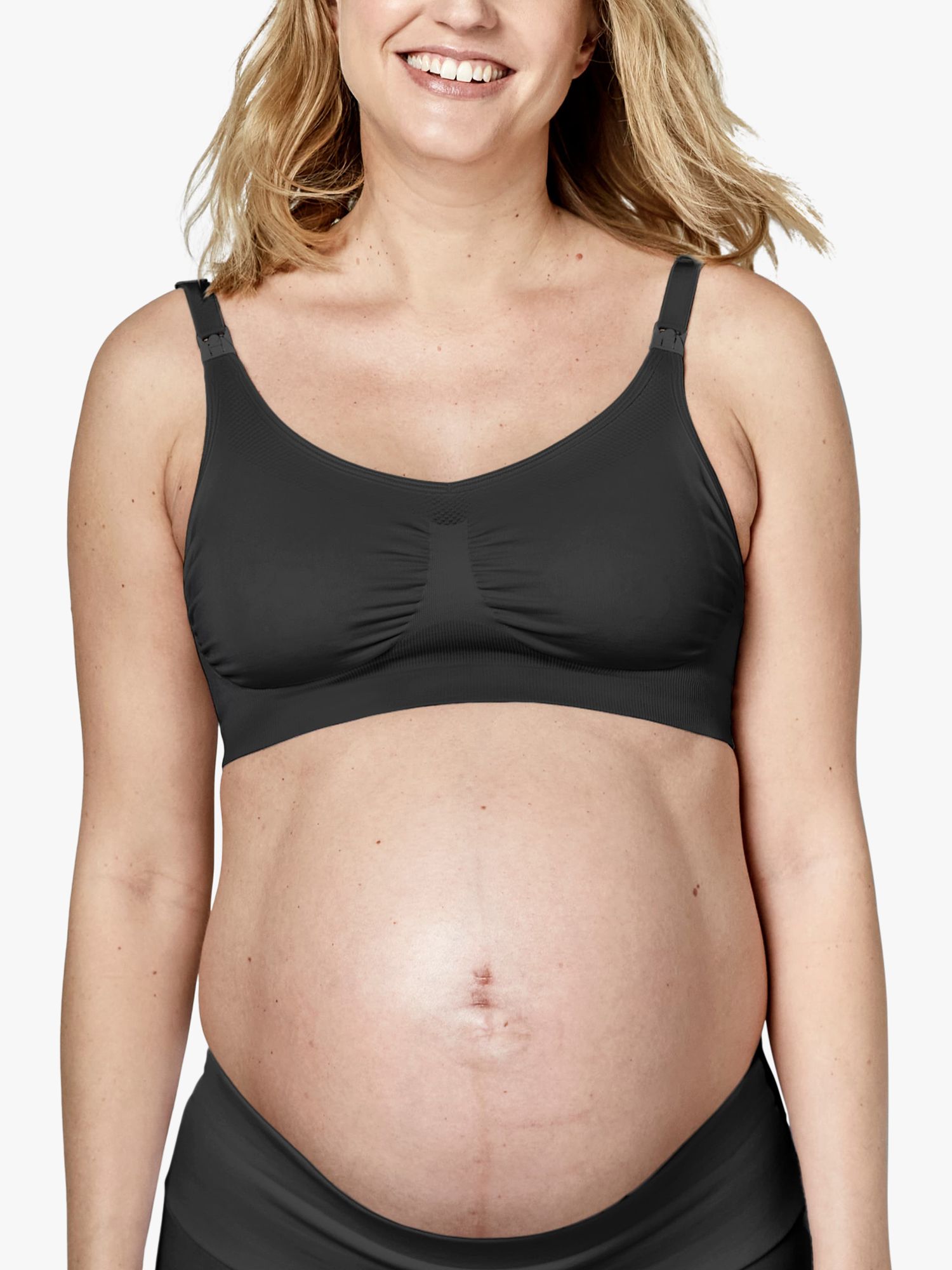 Lindex Maternity elastic nursing bra in black
