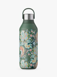 Chilly's Liberty Paisley Series 2 Insulated Leak-Proof Drinks Bottle, 500ml, Pine Gree