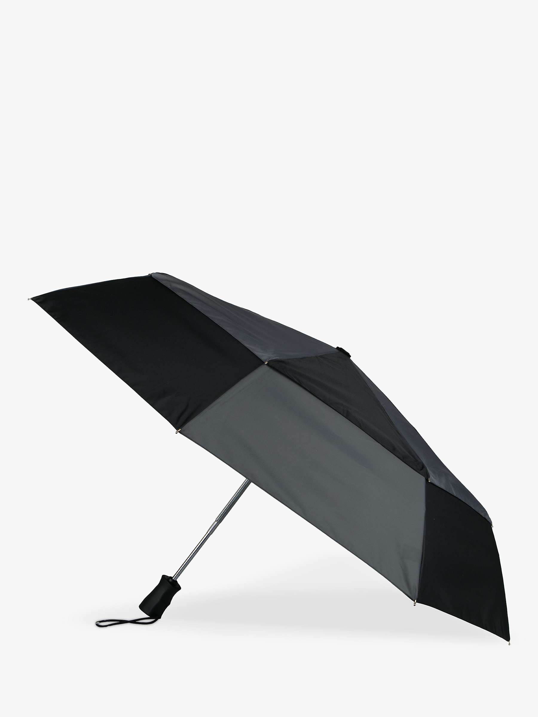 Buy totes Eco Auto Open & Close Umbrella, Black/Charcoal Online at johnlewis.com