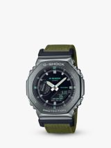 Casio GM-B2100D-1AER Men's G-Shock Bracelet Strap Watch, Silver at John  Lewis & Partners