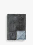 John Lewis Faux Fur Throw, Graphite