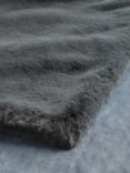 John Lewis Faux Fur Throw, Graphite