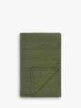 John Lewis Linen Blend Quilted Bedspread, Avocado