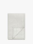 John Lewis Linen Blend Quilted Bedspread, Light Grey