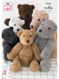 King Cole Truffle Bears Knitting Pattern, 9134