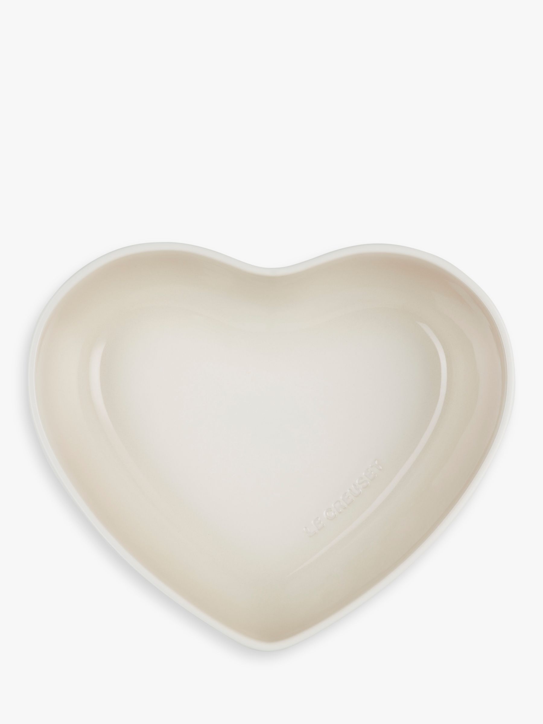 Le Creuset Stoneware Heart Serving Bowl, 30cm, Meringue