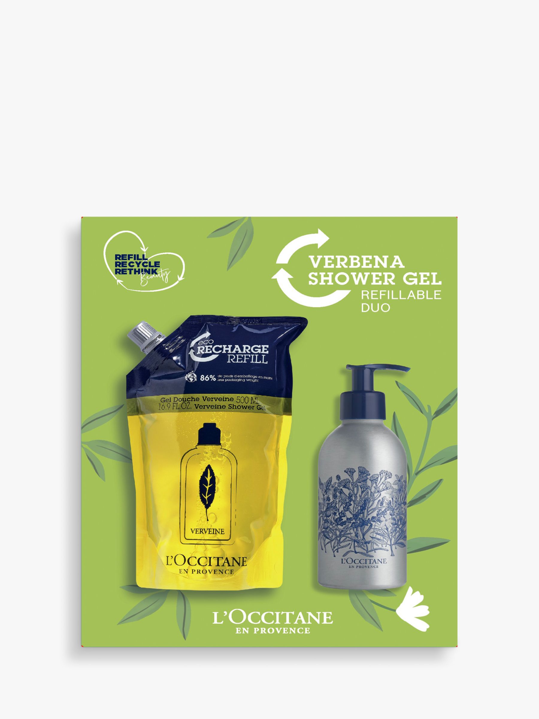 L'OCCITANE Verbena Shower Gel Refill Duo Bodycare Gift Set 1