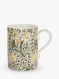Morris & Co. Spode Daffodil Bone China Mug, 340ml, Green/Multi