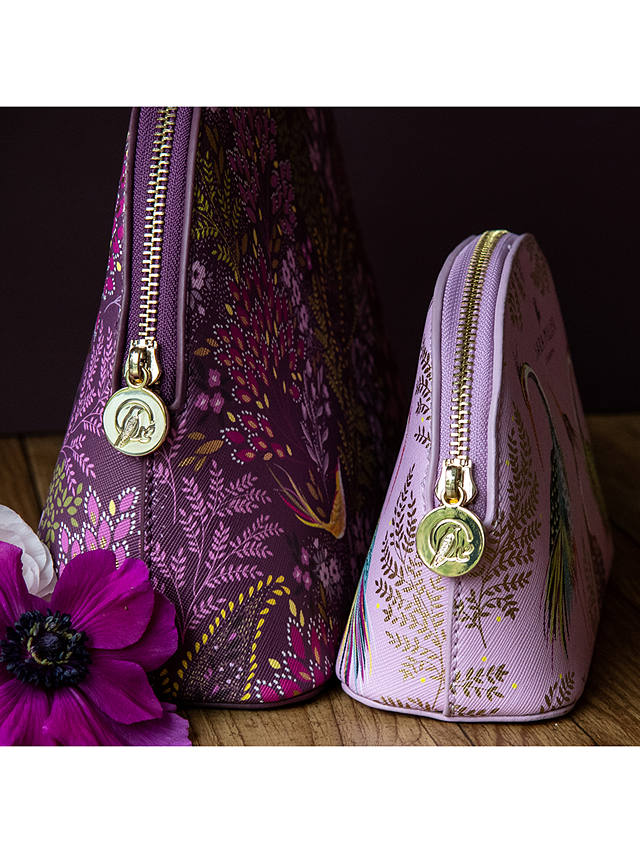 Sara Miller Bird & Florals Cosmetic Bag, Purple 4