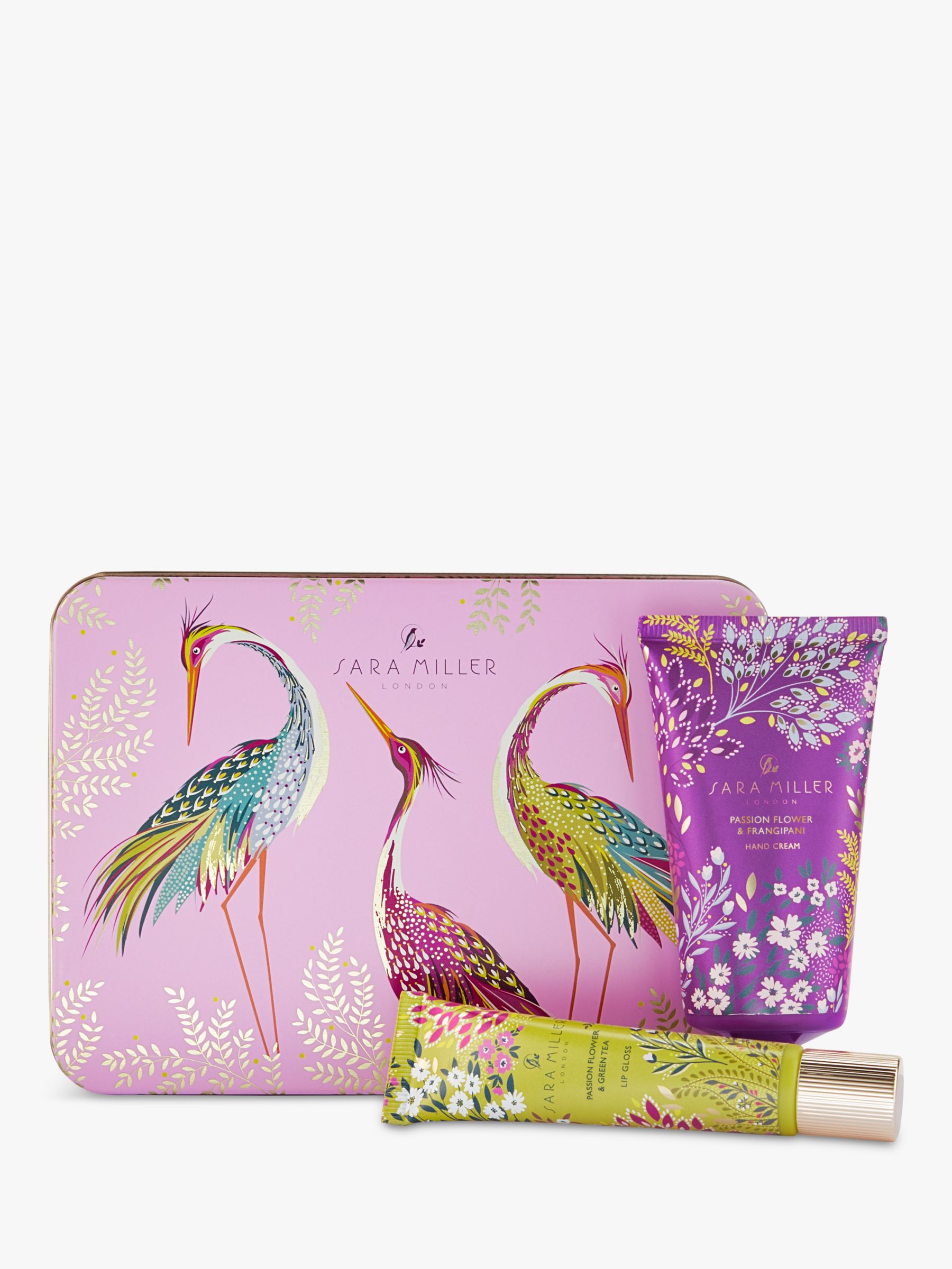 Sara Miller Tropical Birds Hand Cream & Lip Gloss Gift Set 1