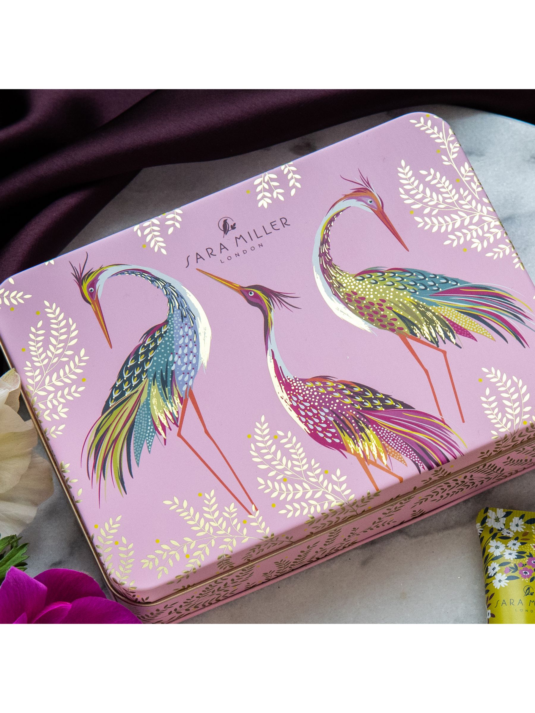 Sara Miller Tropical Birds Hand Cream & Lip Gloss Gift Set 6