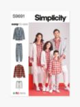Simplicity Adult and Child Loungewear Sewing Pattern, S9691