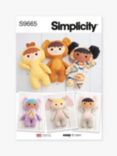 Simplicity 37cm Plush Dolls Sewing Pattern, S9665OS