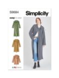 Simplicity Misses' Hooded Coats and Jacket Sewing Pattern, S9684