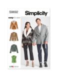 Simplicity Unisex Jacket, Vest and Belt Sewing Pattern, S9692A