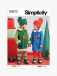 Simplicity Elves Children's Sleepwear Sewing Pattern, S9672A