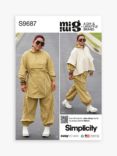 Simplicity Mimi G Misses' Jacket, Poncho and Trousers Sewing Pattern, S9687