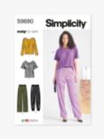Simplicity Misses' Tops and Pull-On Pants Sewing Pattern, S9690