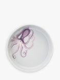Yvonne Ellen Octopus Round Stoneware Roaster, 23.5cm, Purple/Pink