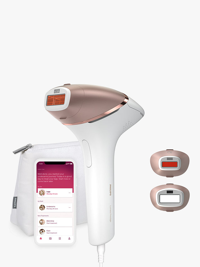 Philips Lumea BRI945/00 8000 Series Corded IPL Hair Remover with 2  attachments for Body & Face, White