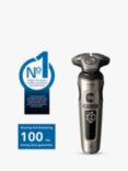 Philips Prestige Shaver Series 9000 SP9883/36 Wet & Dry Men's Electric Shaver with Nanotech Dual Precision Blades & Precision & Nose Trimmer, Champagne