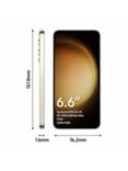 Samsung Galaxy S23+ Smartphone, 8GB RAM, 6.6", Galaxy AI, 5G, SIM Free, 512GB, Titanium Grey