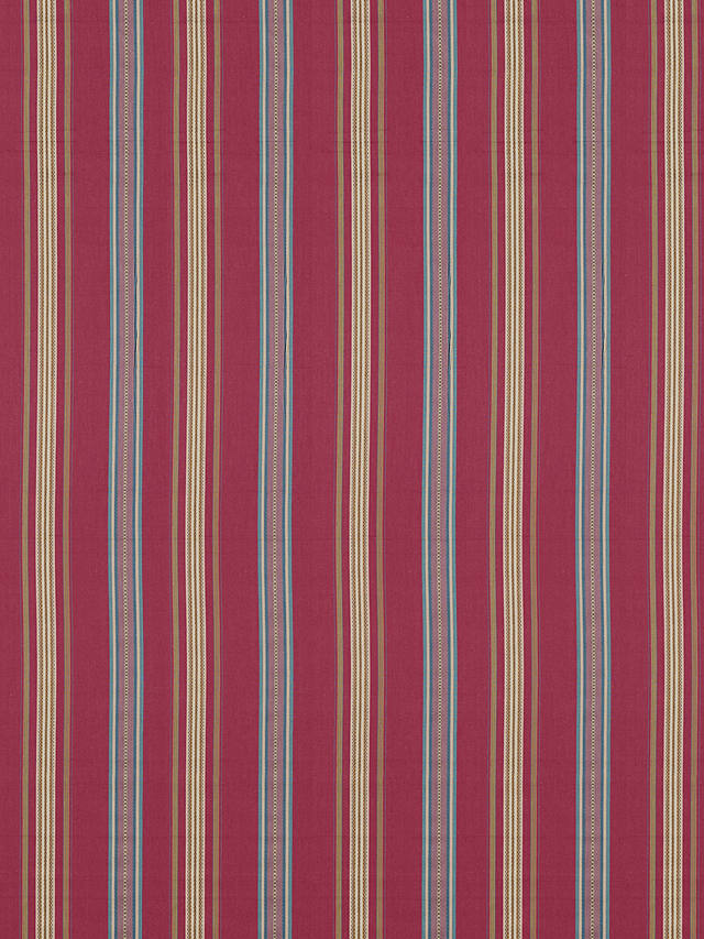 Sanderson Valley Stripe Furnishing Fabric, Mulberry/Blue