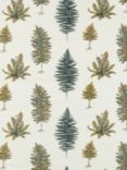 Sanderson Fernery Embroidery Furnishing Fabric, Forest Green